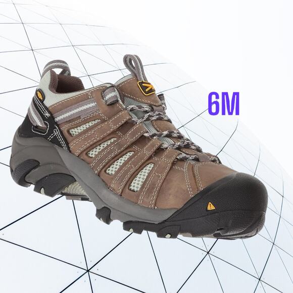 Keen Women's size 6M Flint Beige Steel Toe Work Shoe ~ runs small, NEW - Picture 1 of 8